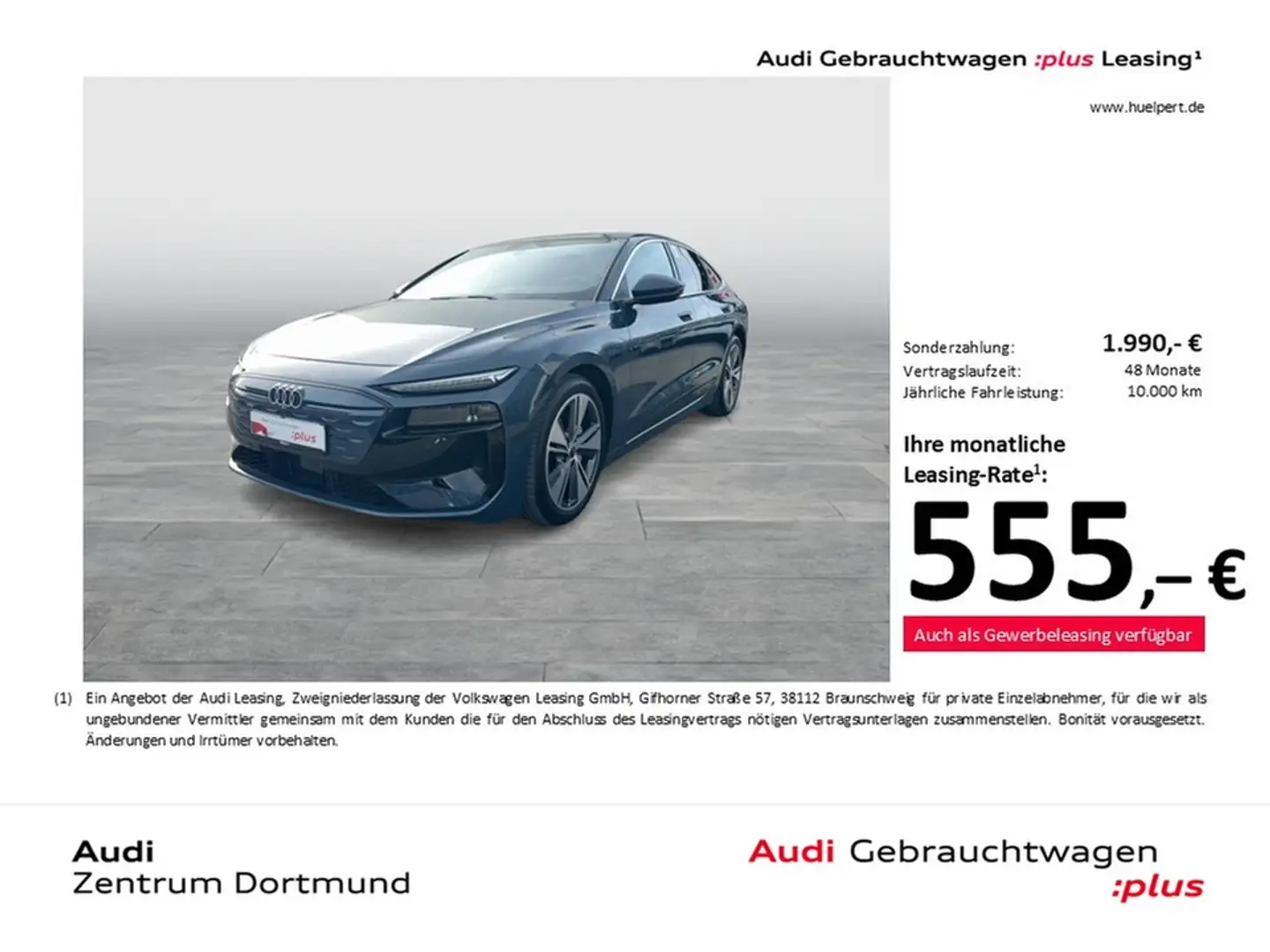 Audi A6 e-tron Sportback performance advanced PANO 20Z Blau - 1