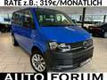Volkswagen T6 Kombi T6 2.0 TDI 1.HAND AUT 5 SITZE 2xKLIMA AHK TEMP Blauw - thumbnail 1