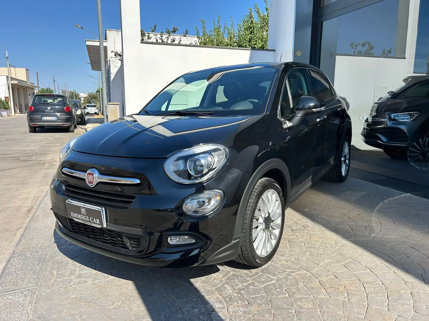 Fiat 500X 1.6 MJ 120Cv LOUNGE NAVI Km 98.000-2015 Noir - 2