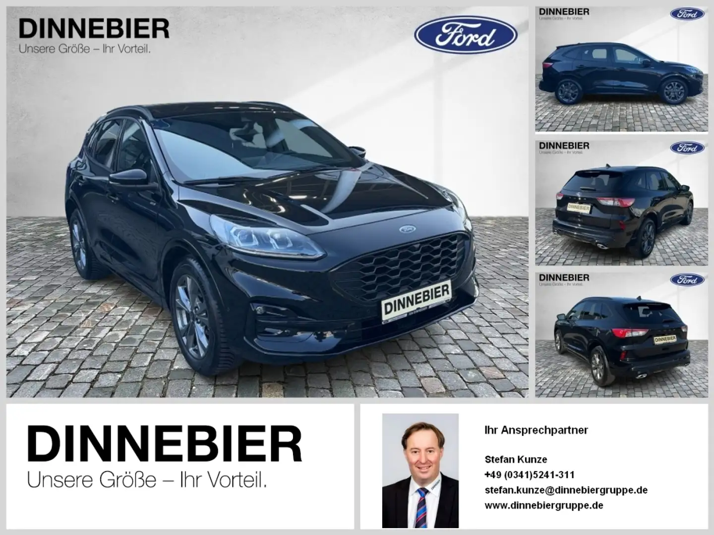 Ford Kuga ST-Line X LED+AHK+Kamera+Winterpaket Zwart - 1