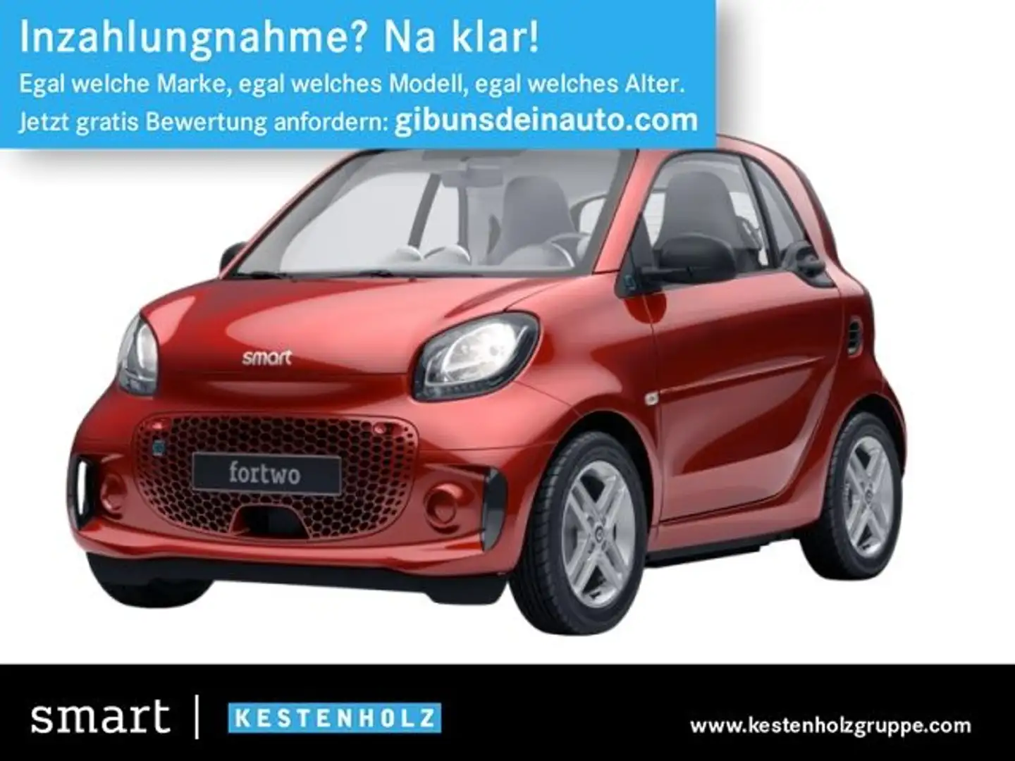 smart forTwo EQ Pure Coupé SITZHZG+22KW-LADER+DAB+LMR Rot - 1