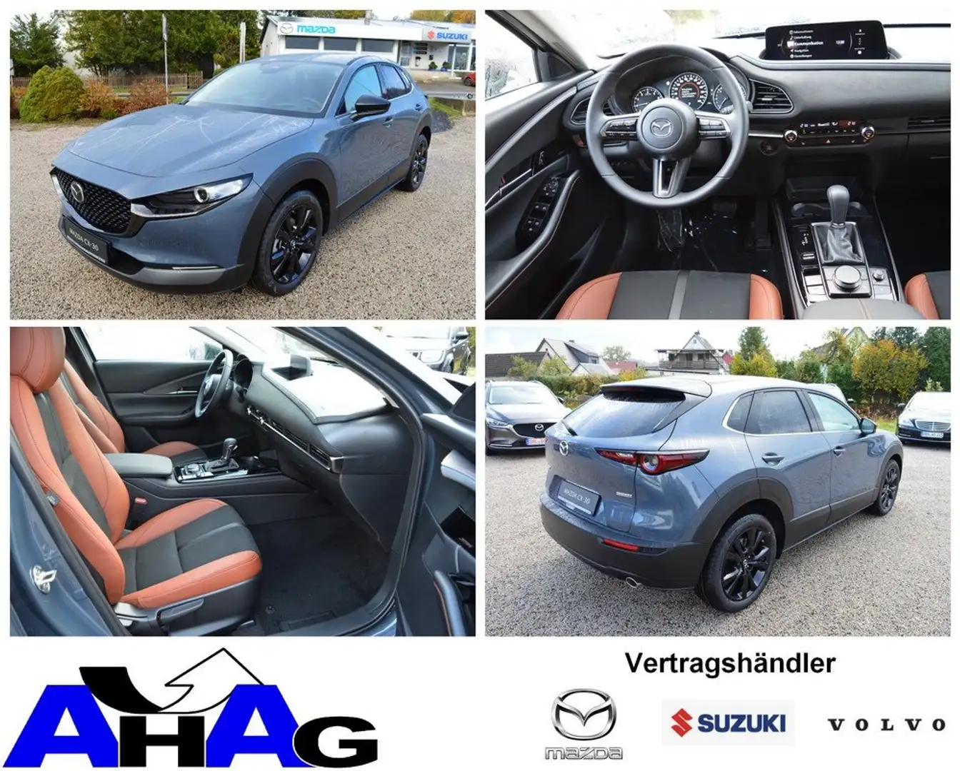 Mazda CX-30 CX-30 e-SKYACTIVE X 186 AWD Aut. NAGISA *Leder+LED Grigio - 1