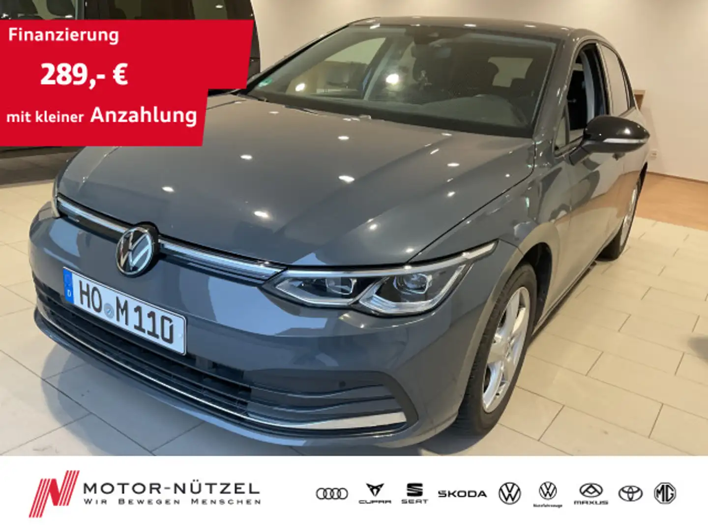 Volkswagen Golf VIII 1.5TSI MOVE LED+NAV+ACC+SHZ+APP+RFK Grau - 1
