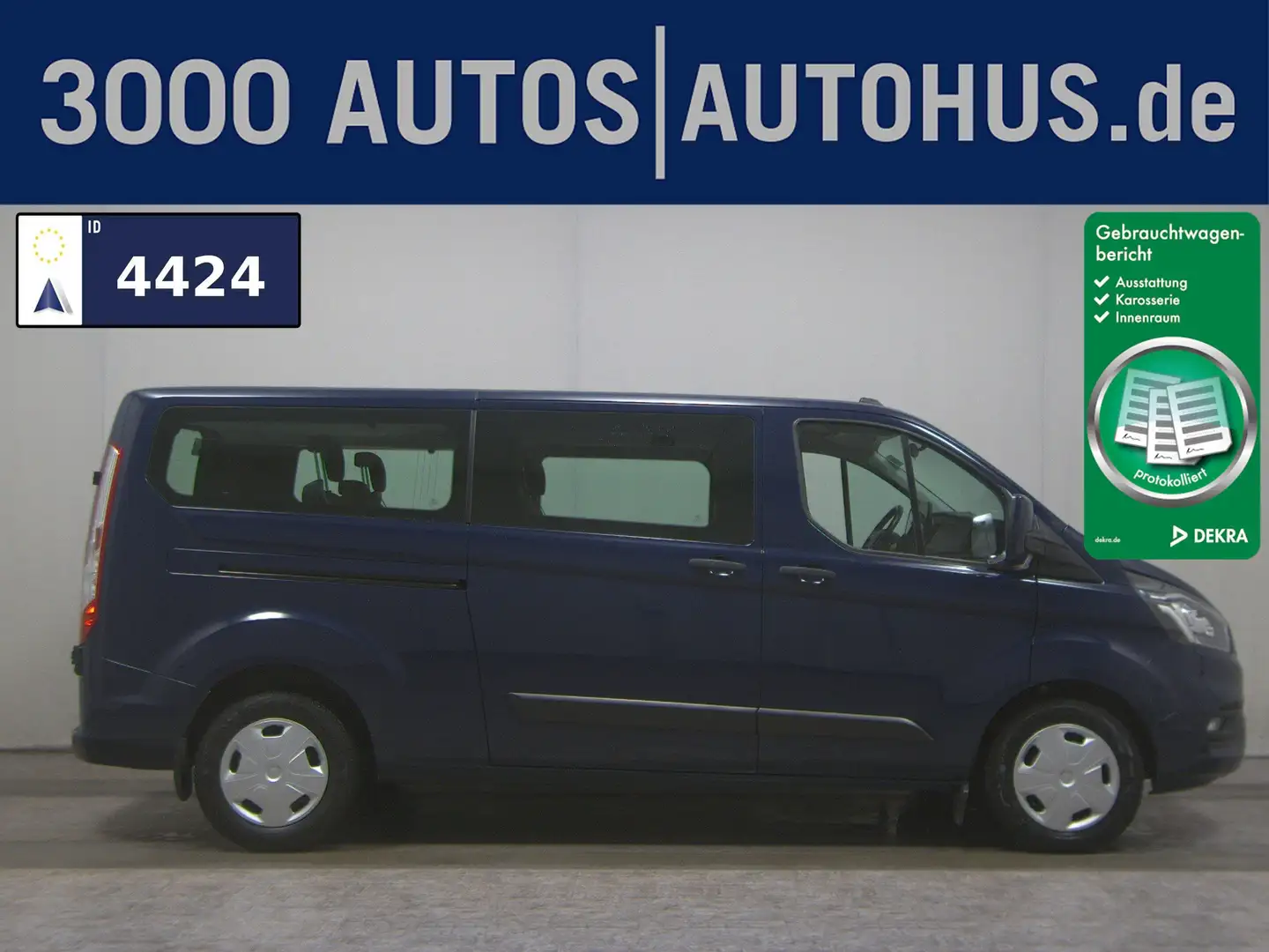 Ford Transit Custom 2.0 TDCi Trend L2 8-Sitze Nav PDC Blau - 1