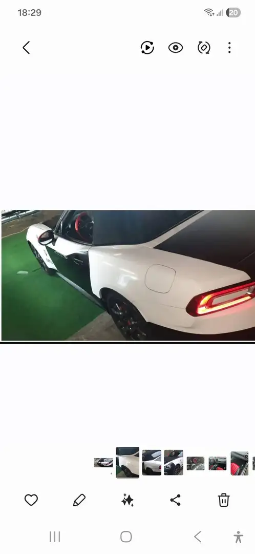 Abarth 124 Spider 124 Spider cabriolet  (voiture numérotée) Weiß - 1