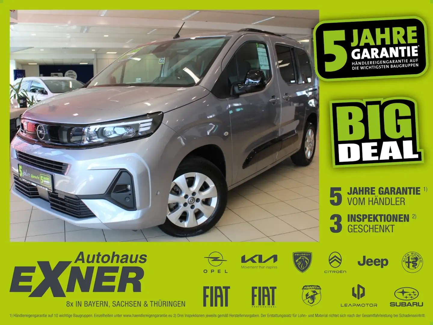 Opel Combo Life E 1.5D GS *Navi*Schiebetüren*PDC*LED Grijs - 1