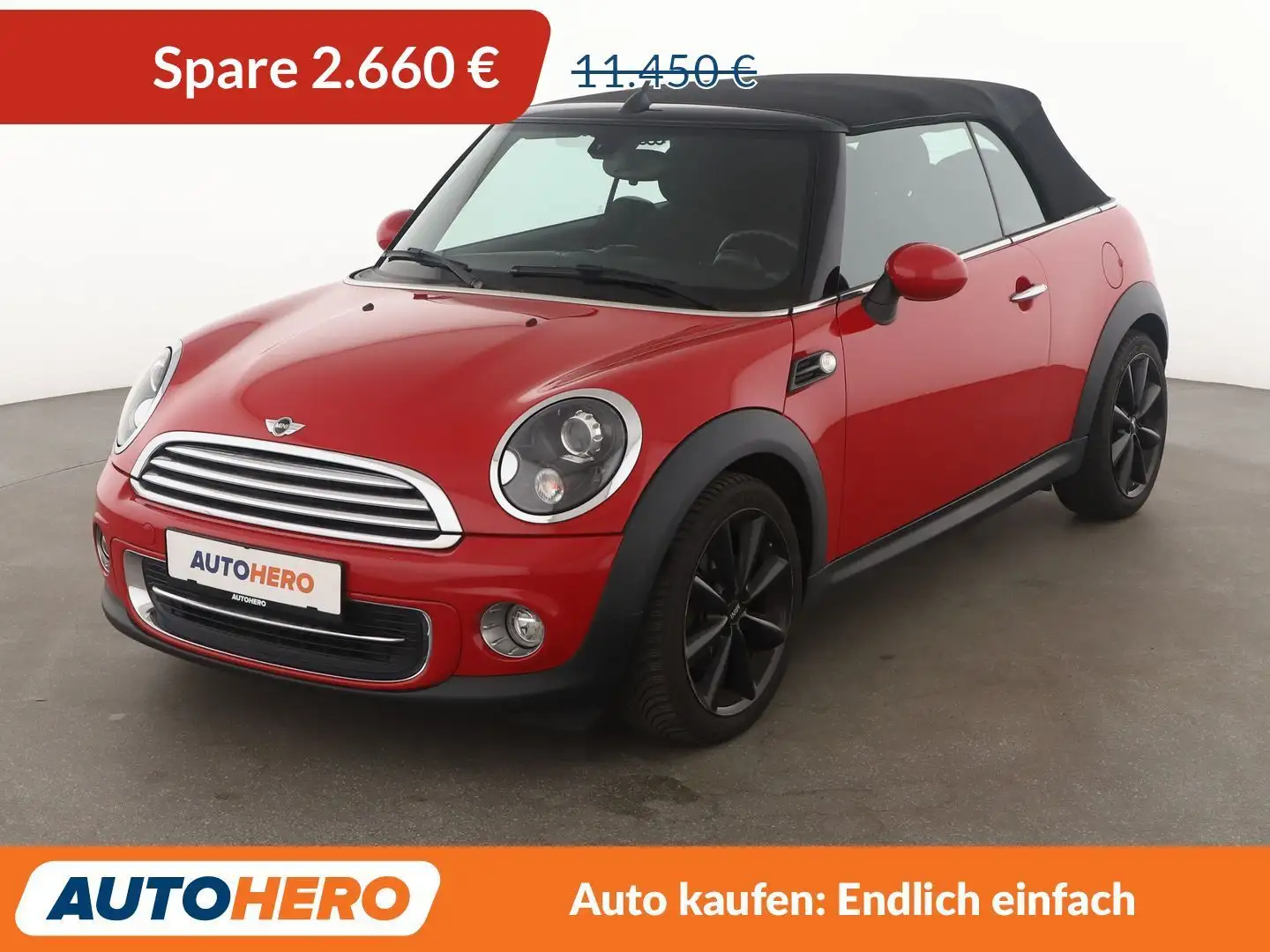 MINI Cooper Cabrio Cooper *TEMPO*PDC*SHZ*ALU*KLIMA* Rot - 1