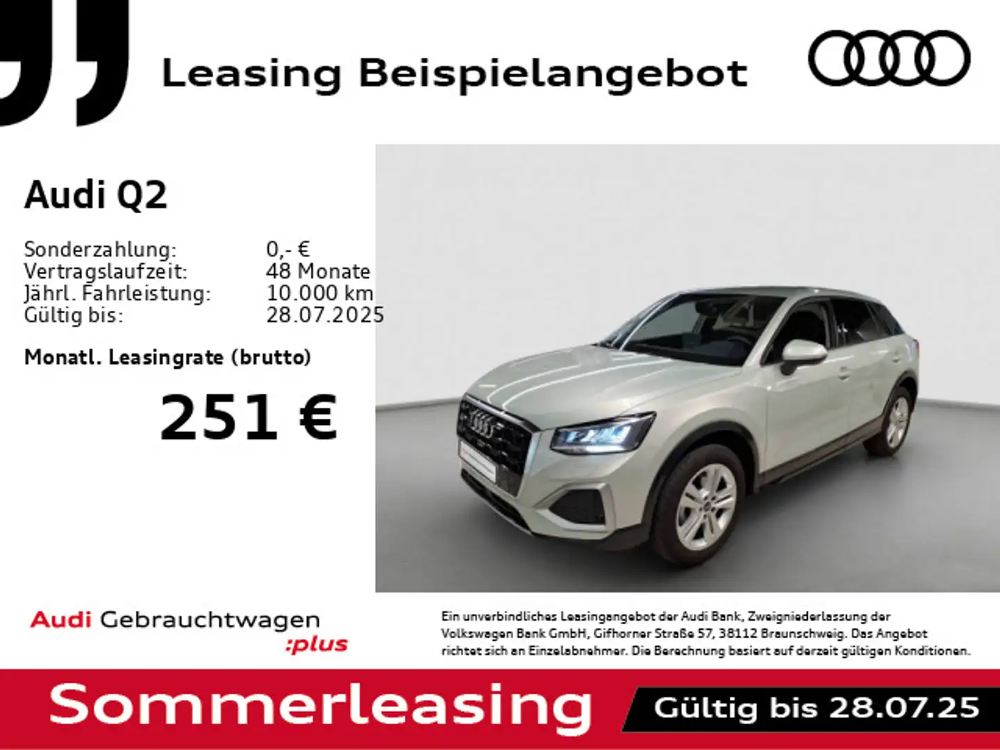 Audi Q2 35 TFSI Adv. S tronic *AHK*GRA*PDC*SHZ* Silber - 1