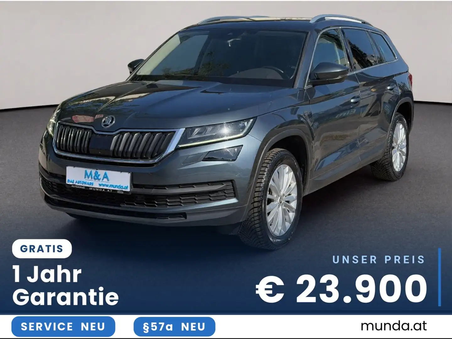 Skoda Kodiaq 2.0 TDI Style ALLRAD/190 PS/Erstbesitz/Garantie Grau - 1