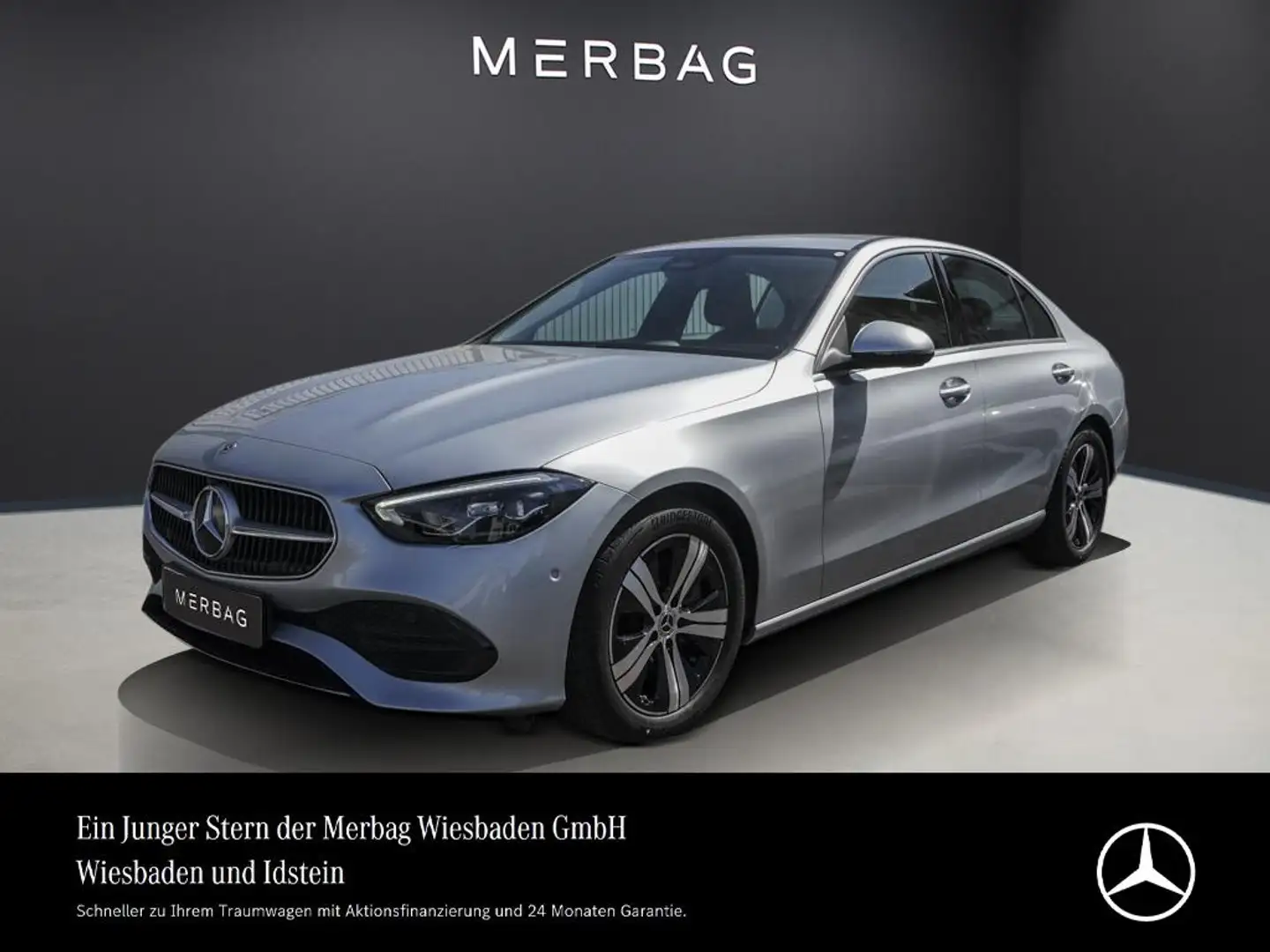 Mercedes-Benz C 300 d AVANTGARDE MBUX LEDER AHK KAMERA LED Argento - 1