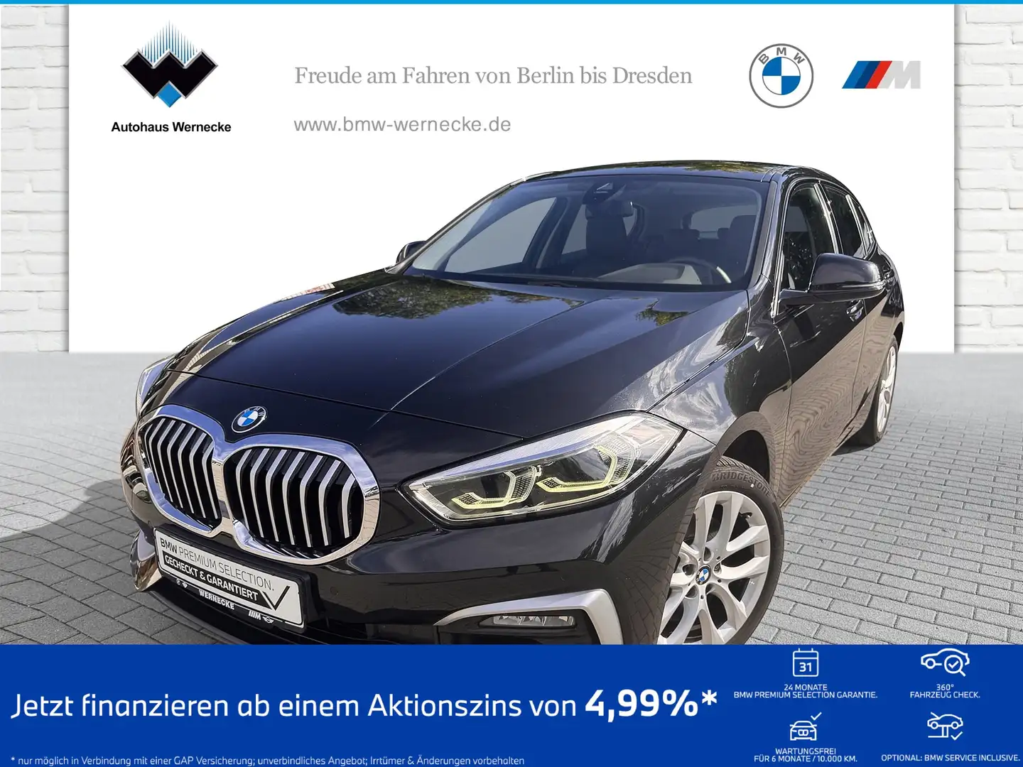 BMW 118 i Hatch Luxury Line HiFi LED WLAN Tempomat Zwart - 1