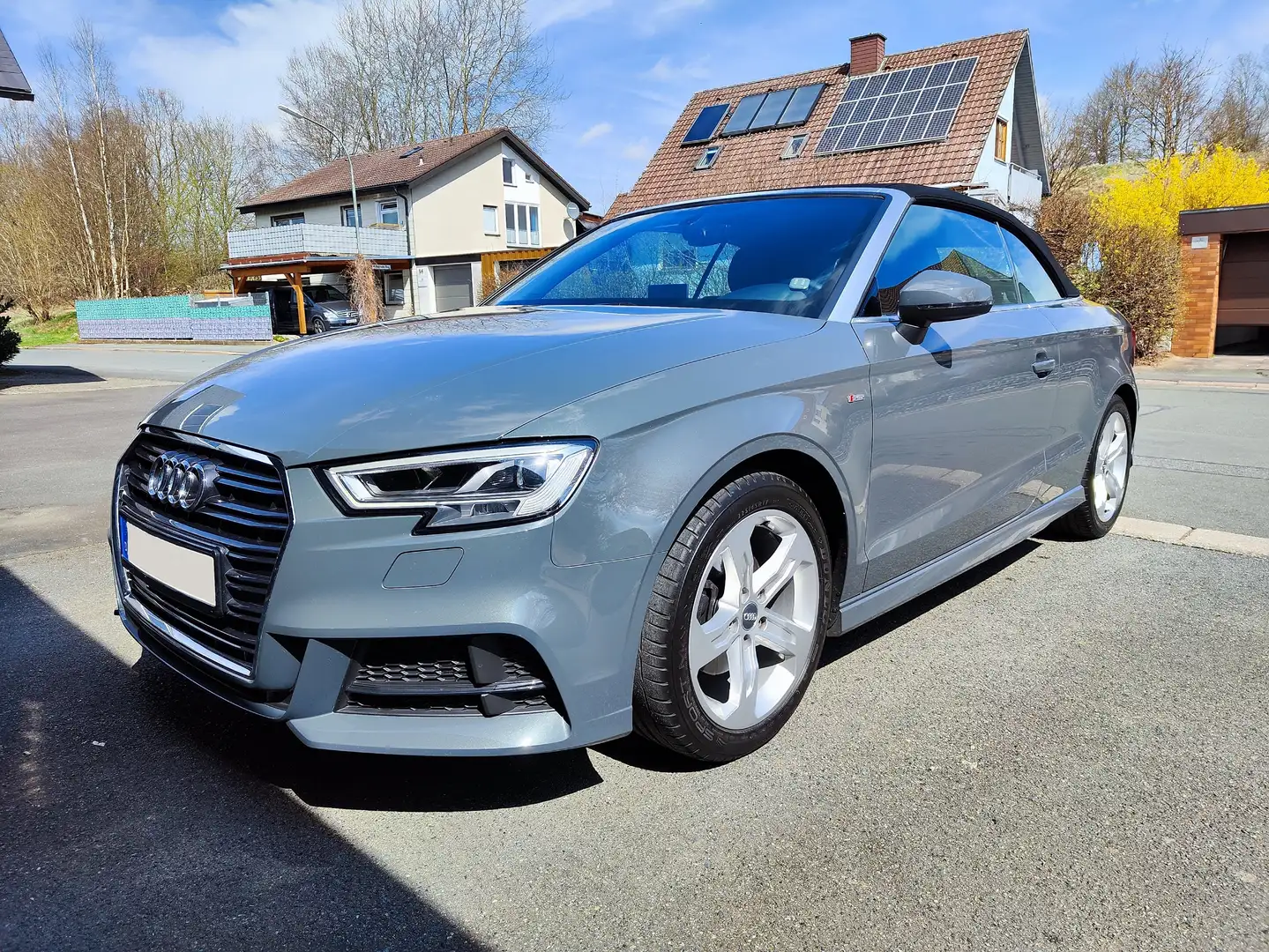 Audi A3 A3 Cabrio1.4 TFSI S Line ultra,top gepflegt,HU neu Grau - 2