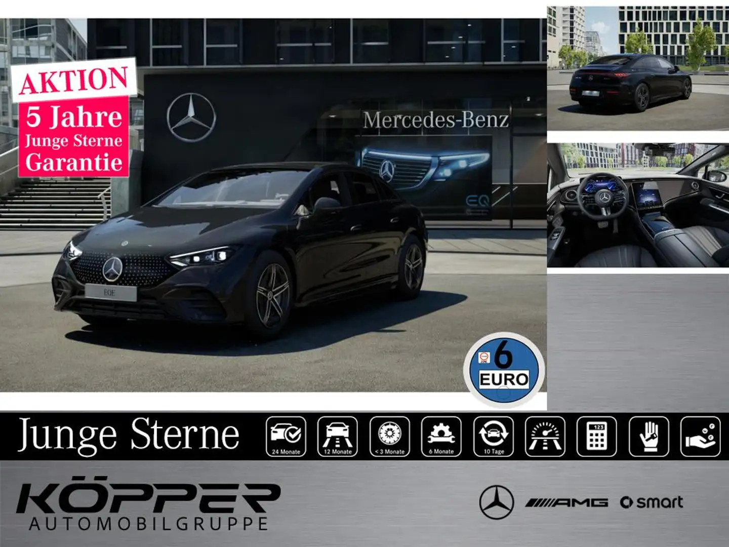 Mercedes-Benz EQE 350 4M AMG EDITION Head-up Hinterachslenkung Noir - 1