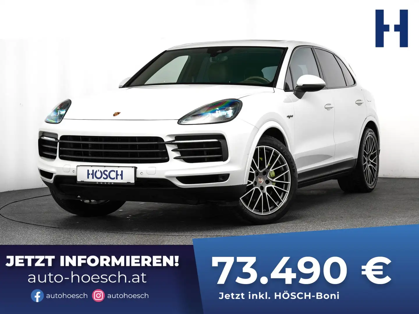 Porsche Cayenne E-Hybrid V6 CLUBLEDER LUFT PANO SITZKLIMA Weiß - 1