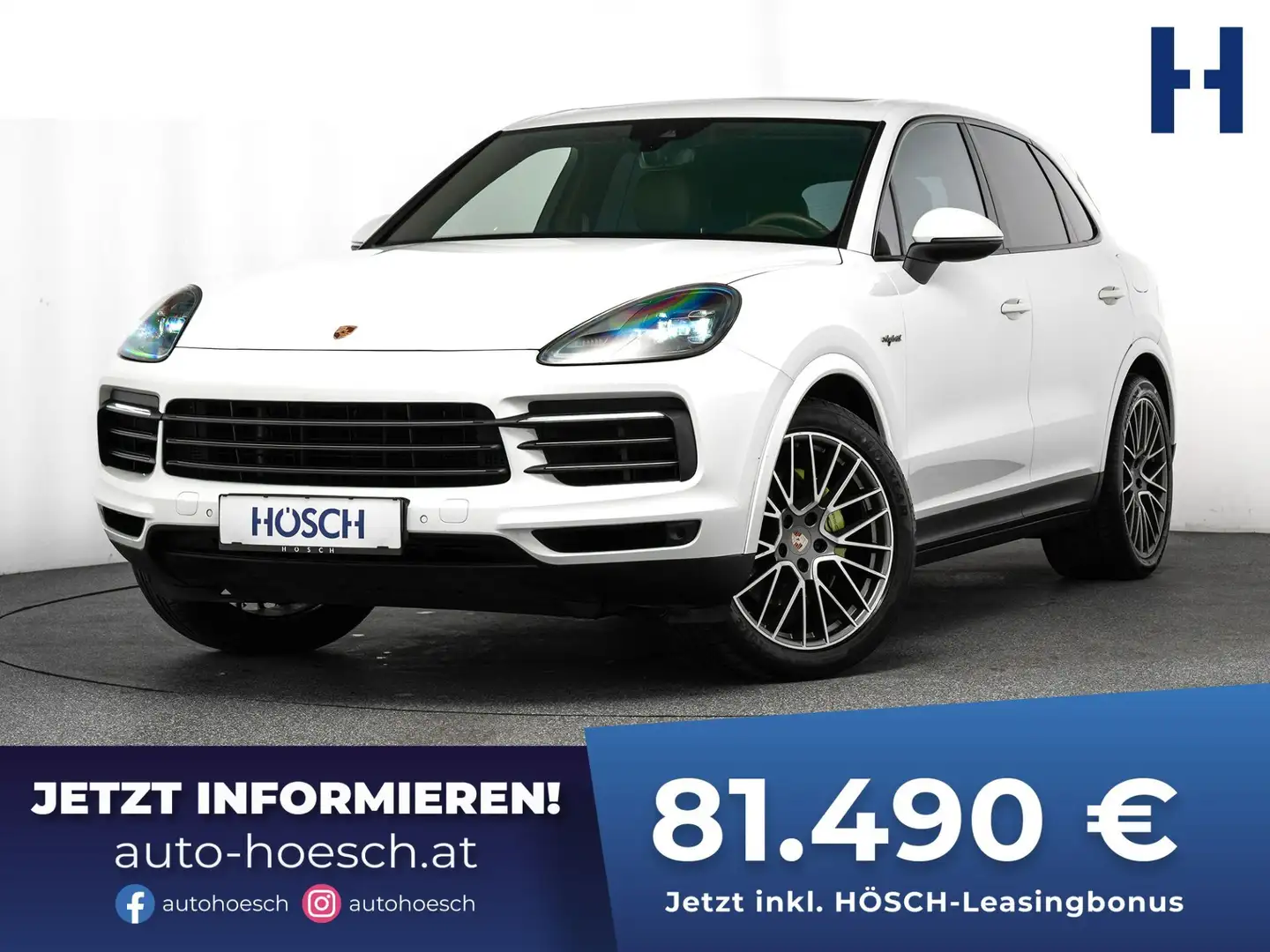 Porsche Cayenne E-Hybrid V6 CLUBLEDER LUFT PANO SITZKLIMA Weiß - 1