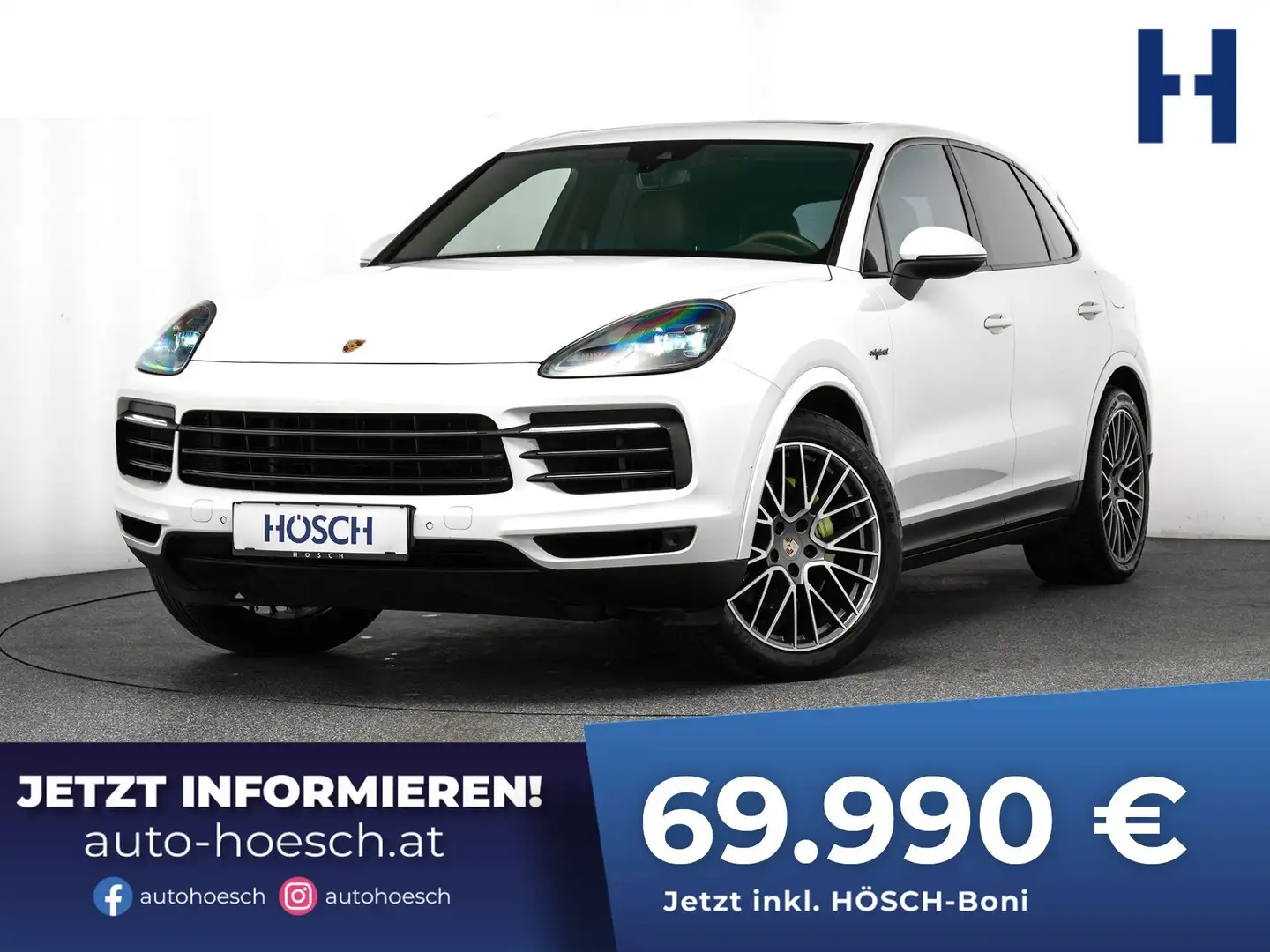 Porsche Cayenne E-Hybrid V6 CLUBLEDER LUFT PANO SITZKLIMA Weiß - 1