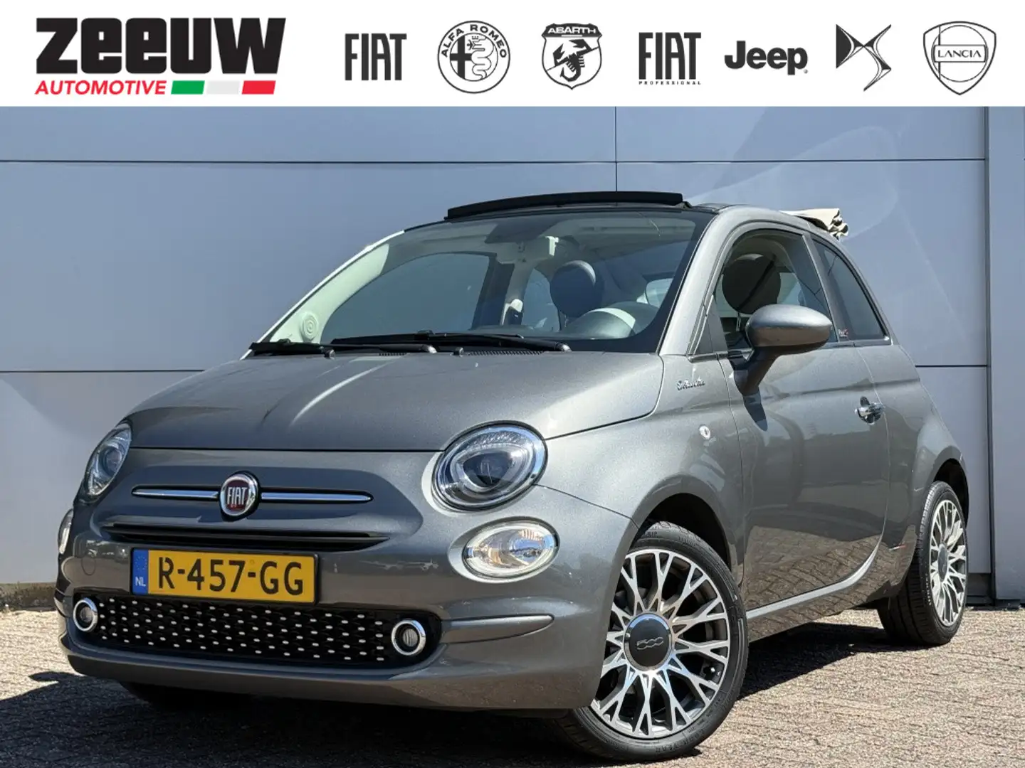 Fiat 500C 1.0 Hybrid 70 PK Dolcevita | Navi | Carplay | Clim Grijs - 1