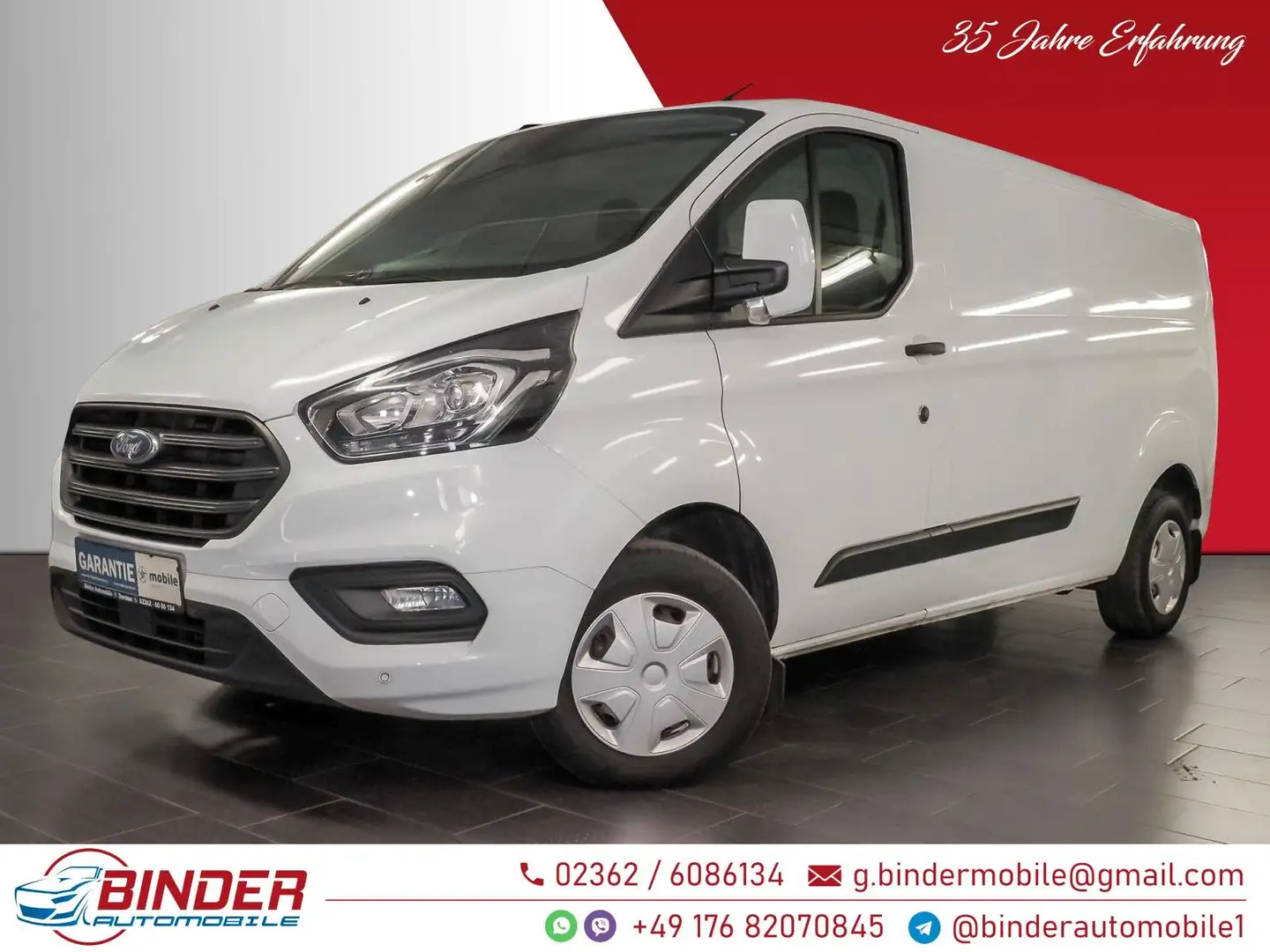 Ford Transit Custom Kasten 300 L2 Trend Weiß - 1