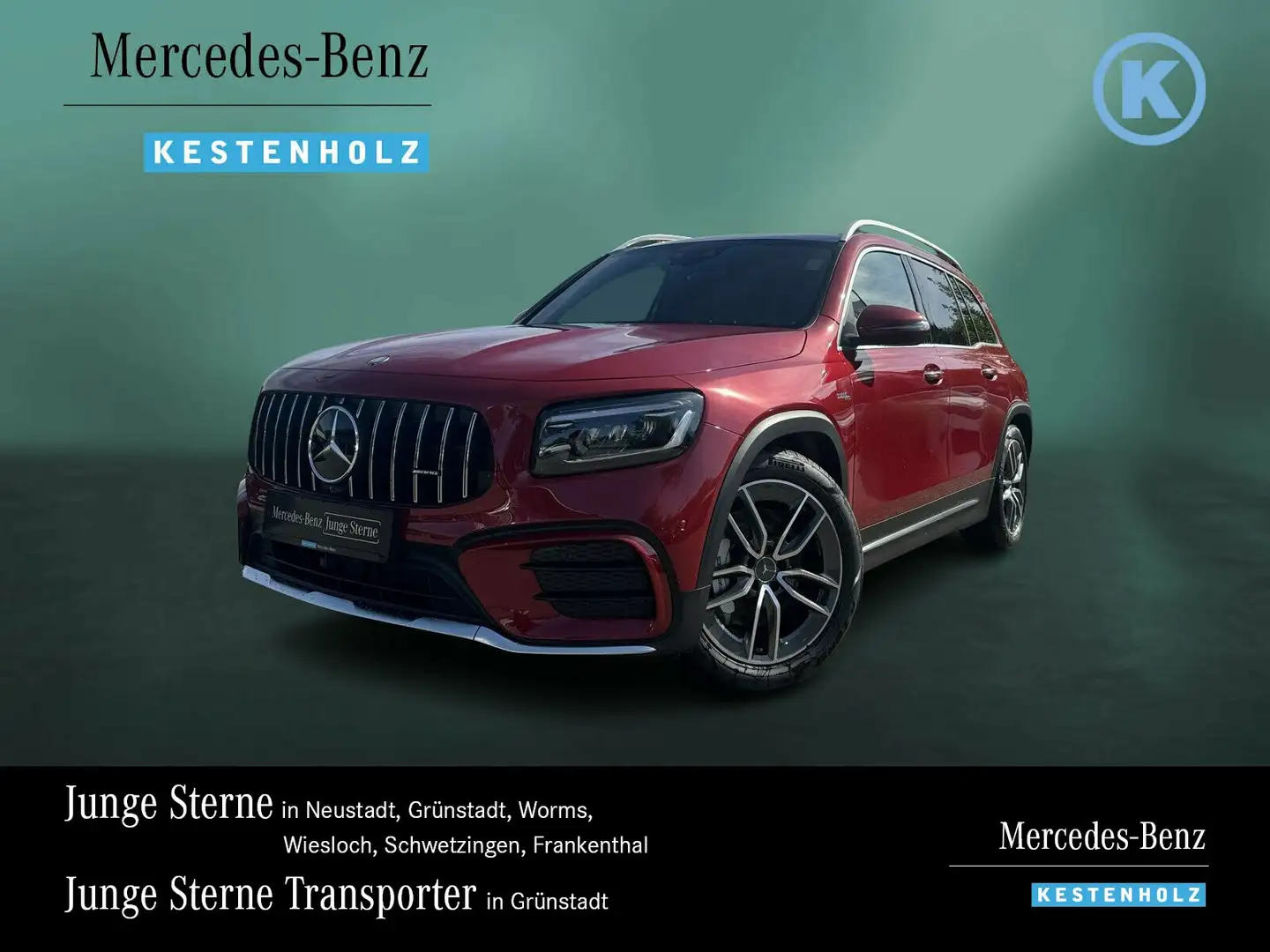 Mercedes-Benz GLB 35 AMG GLB 35 AMG 4M AHK+DISTRO+PANO+BURME+KAMERA+KEYL Rot - 1
