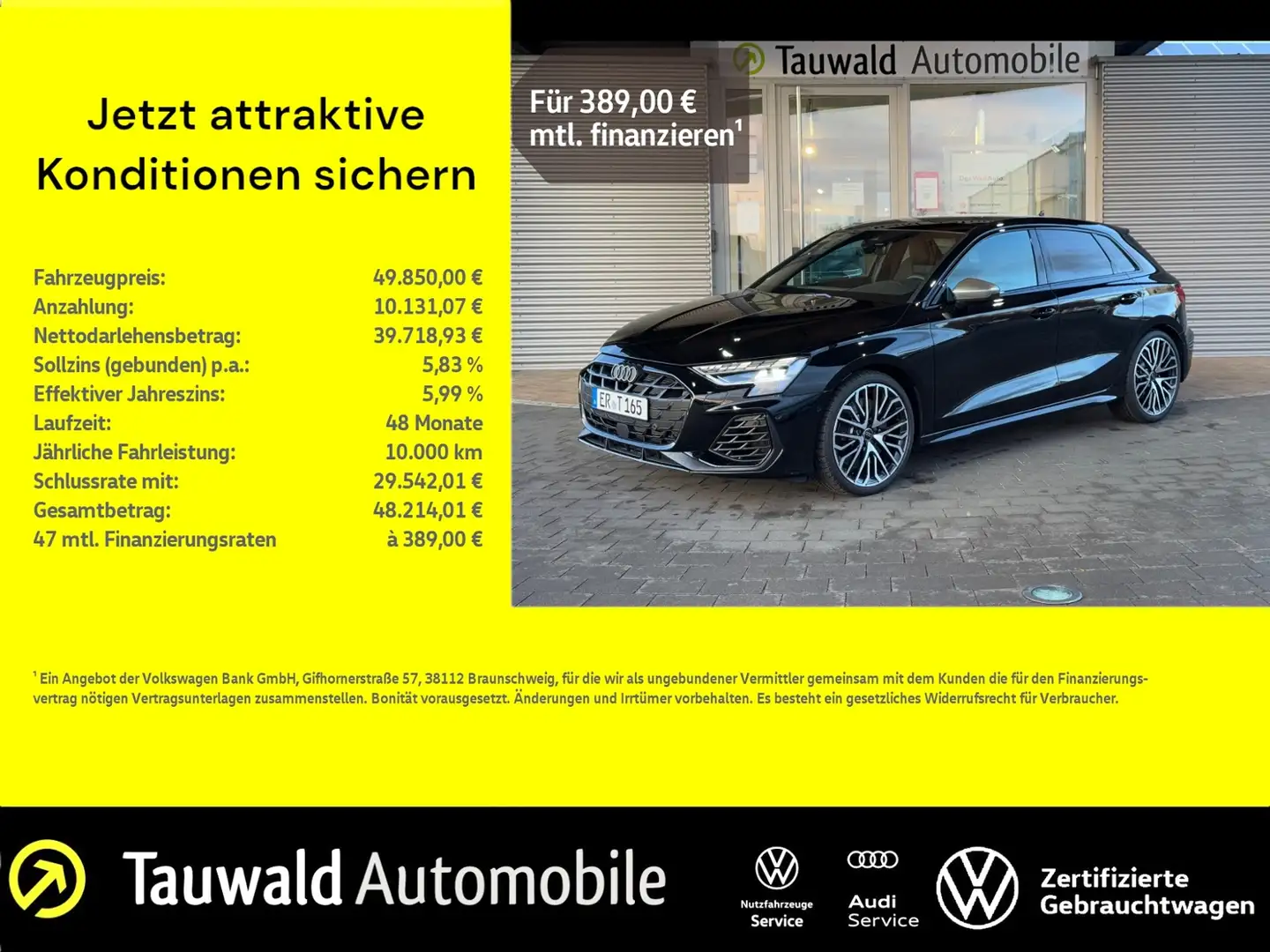 Audi S3 Sportback S tronic quattro MATRIX/RFK/PANO Zwart - 1