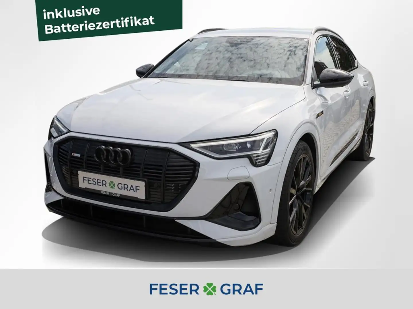 Audi e-tron 50 Spb. qu. 2x S line AHK Sitzh. vo+hi Weiß - 1