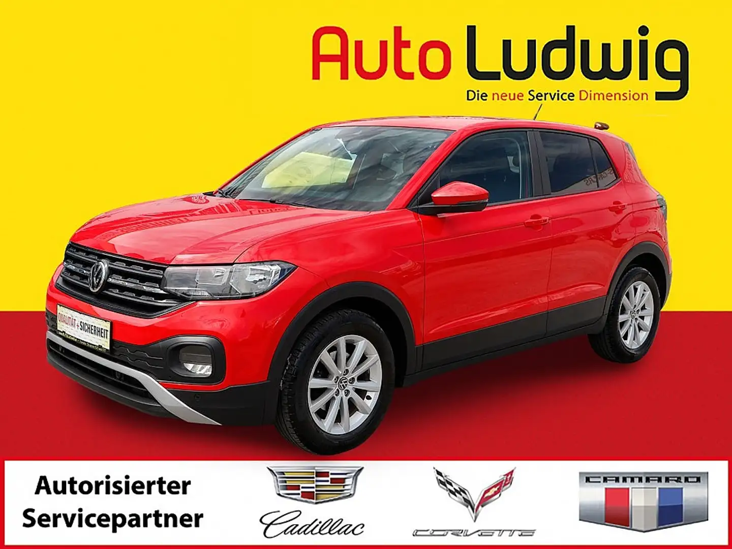 Volkswagen T-Cross 1,0 TSI *APP CONNECT*FRONT/LANE-ASSIST*PDC*SHZ* Rouge - 1