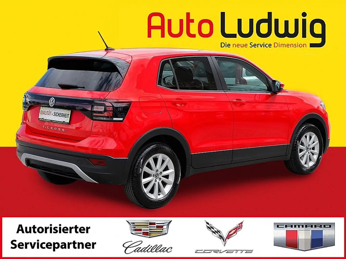 Volkswagen T-Cross 1,0 TSI *APP CONNECT*FRONT/LANE-ASSIST*PDC*SHZ* Rouge - 2
