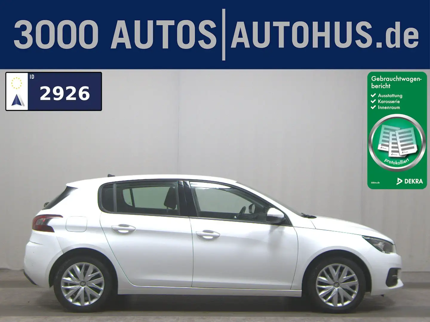 Peugeot 308 1.5 BlueHDI Access Klima PDC Shz Weiß - 1