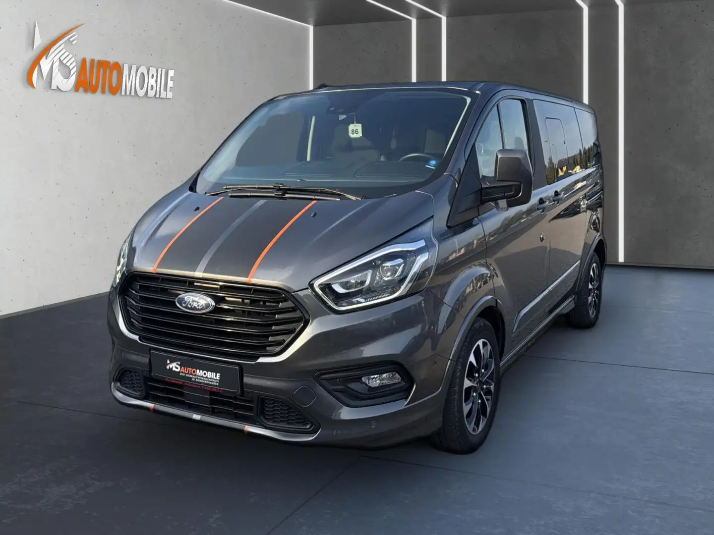 Ford Tourneo Custom Kombi 320 L1 Sport+ACC+AHK+R.KAM Grau - 1