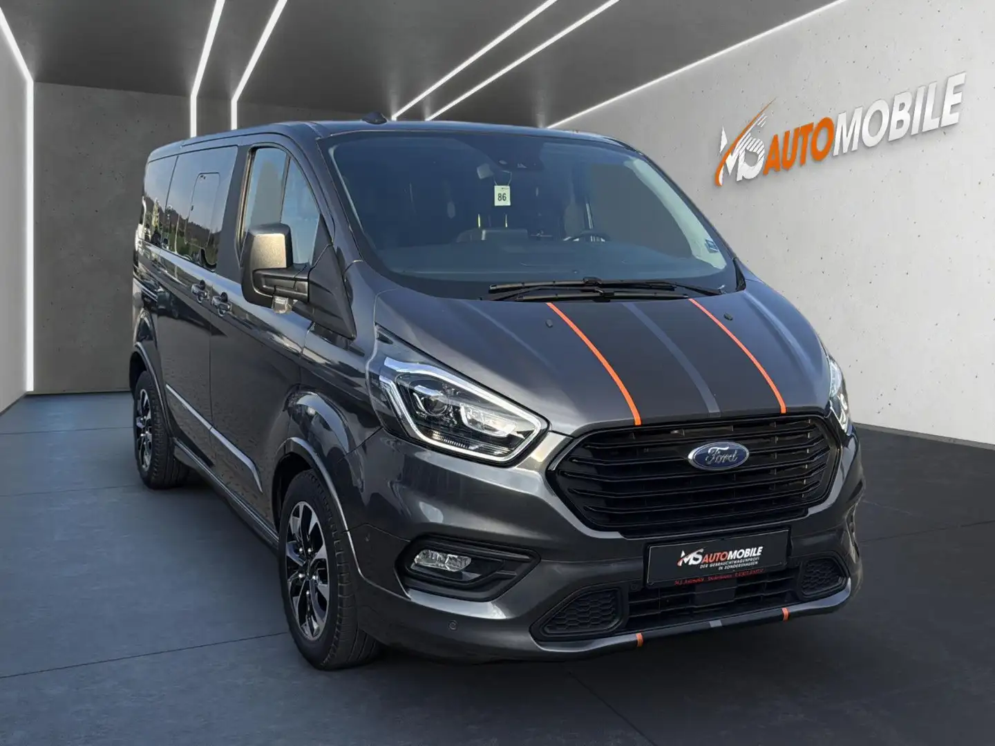 Ford Tourneo Custom Kombi 320 L1 Sport+ACC+AHK+R.KAM Grau - 2