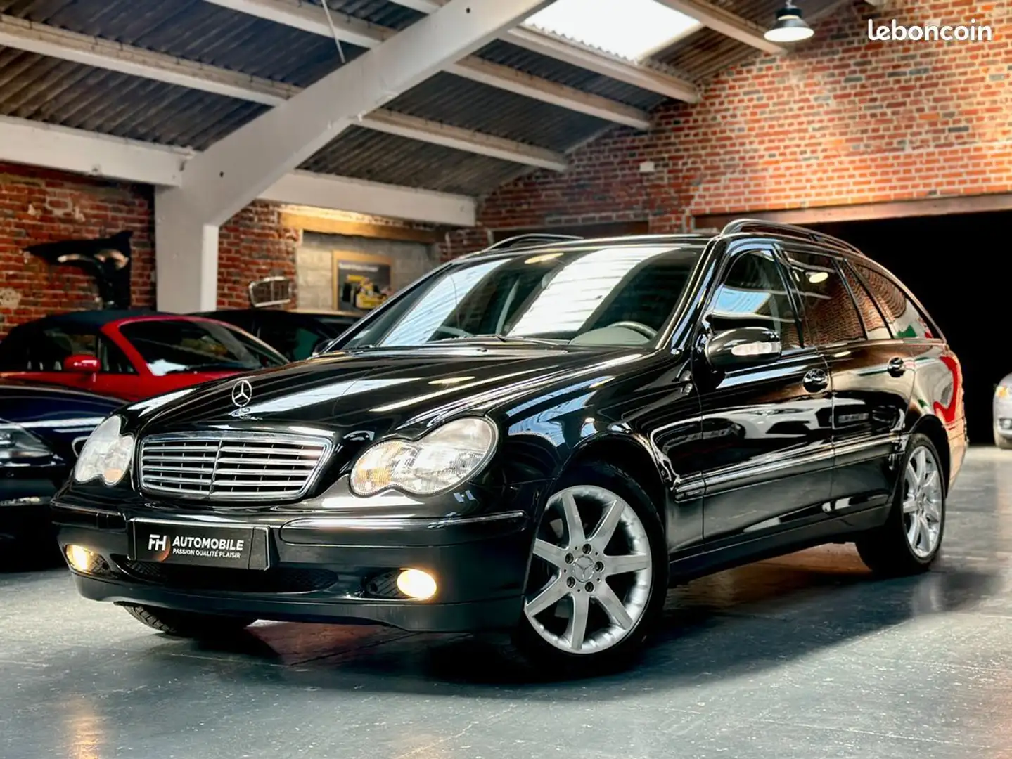 Mercedes-Benz C 180 180 Kompressor Break 1.8L 143 ch Régulateur, Siège Noir - 1