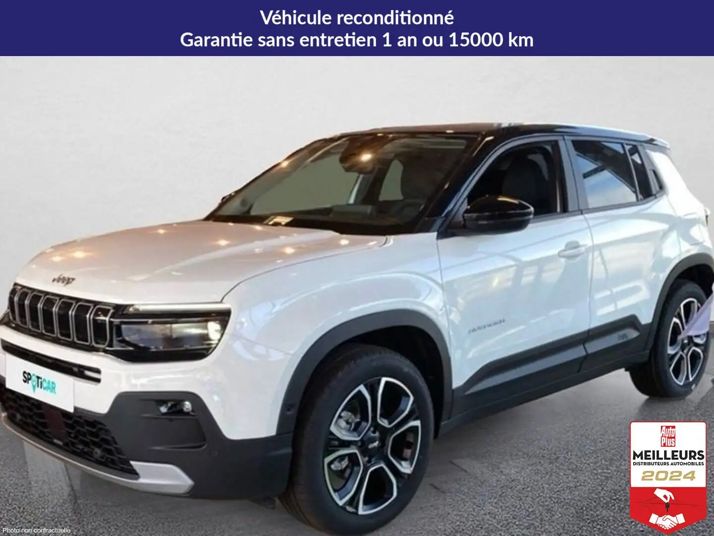Jeep Avenger 1.2 turbo t3 100 ch e-hybrid bvr6 summit Blanc - 1