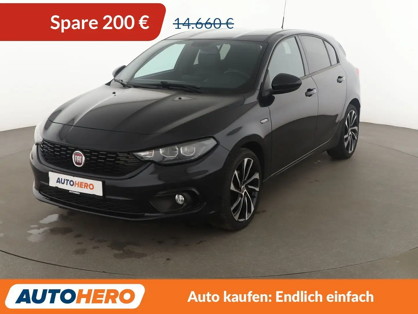 Fiat Tipo 1.4 Turbo S-Design*NAVI*TEMPO*PDC*DAB*SHZ* Schwarz - 1