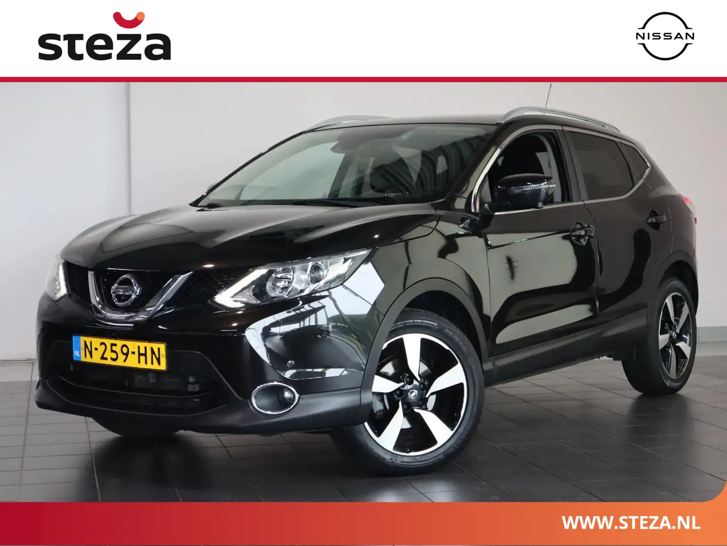 Nissan Qashqai 1.2 N-Connecta | AUTOMAAT | Panoramadak | Trekhaak Zwart - 1