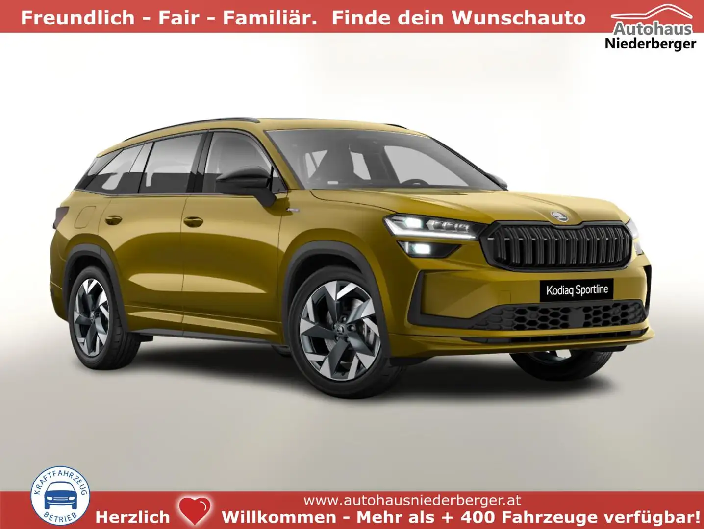 Skoda Kodiaq Sportline 4x4 Sportl AHK Pano Matrix Nav Kessy ... Bronze - 1