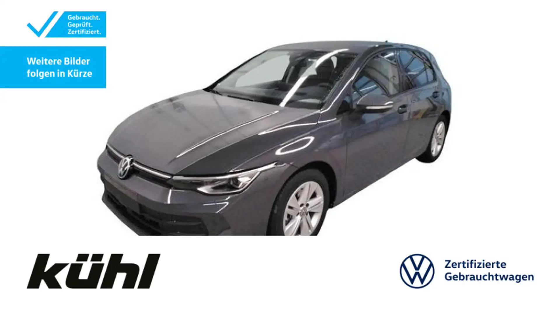 Volkswagen Golf 8 VIII 1.5 TSI Life LED+ ACC HuD 360° App N Grau - 1