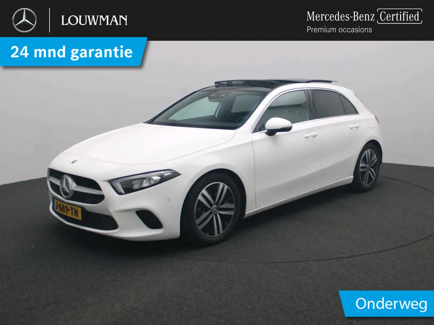 Mercedes-Benz A 160 Business Solution Luxury Panorama Schuif-Kanteldak Wit - 1