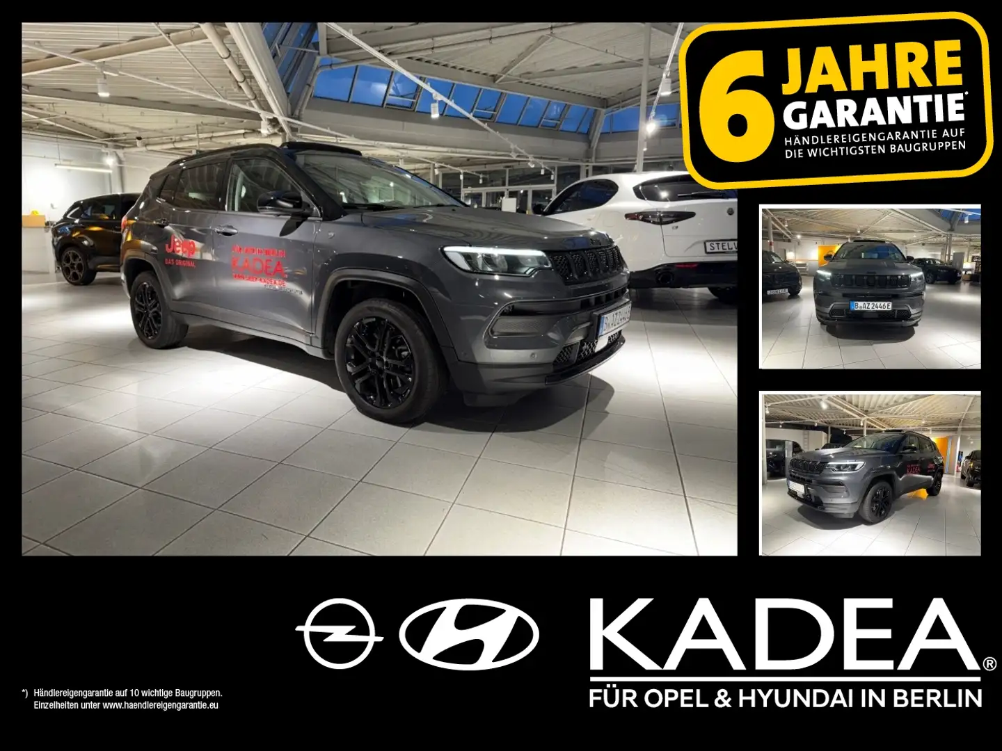 Jeep Compass 1.3 PHEV 4xe 360°Kamera,Navi,Schiebedach Grau - 1