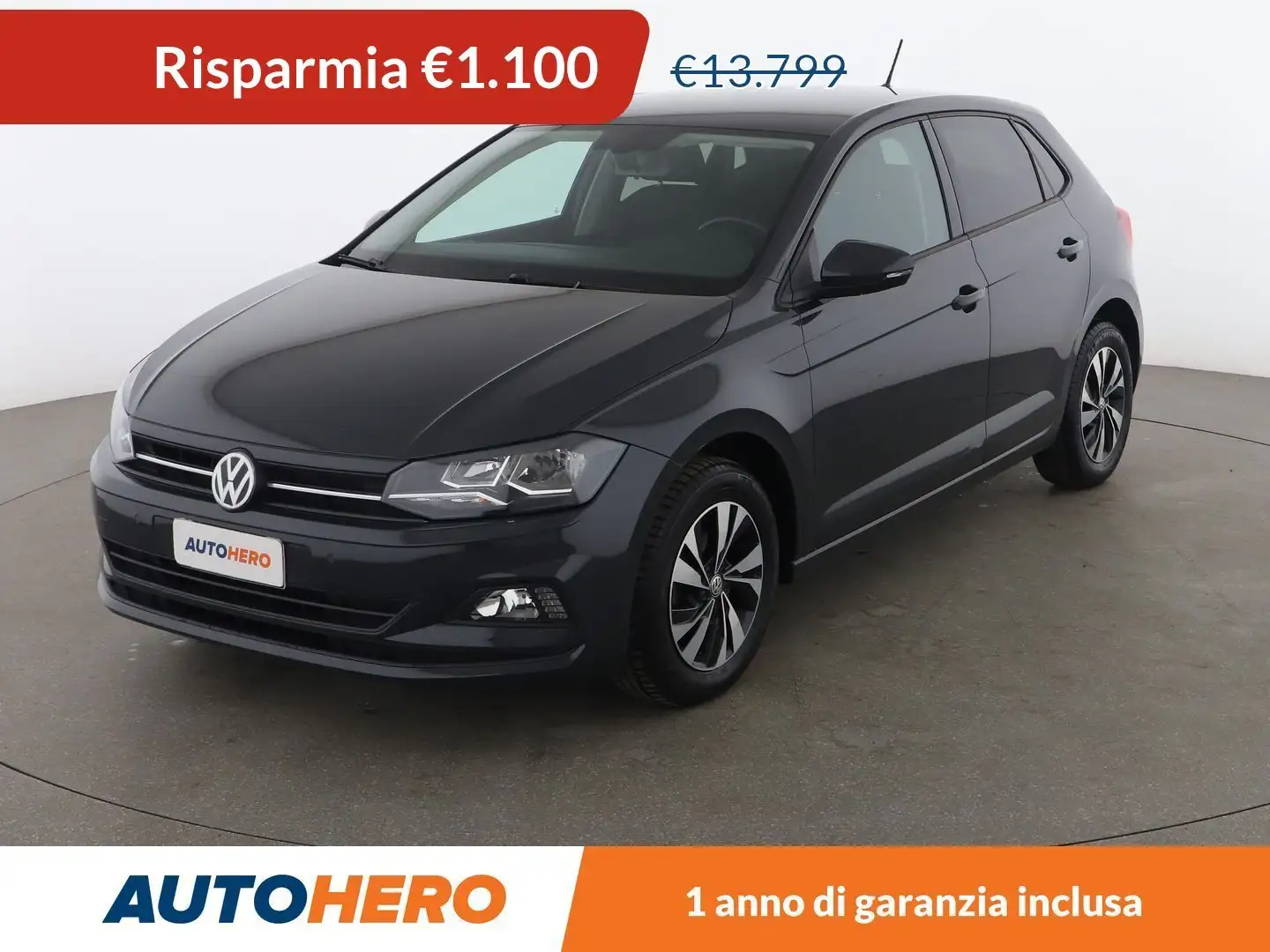 Volkswagen Polo 1.0 Comfortline Gris - 1