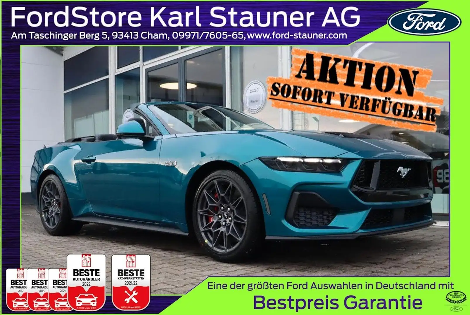 Ford Mustang GT Convertible MagneRide 4,99% FIN* Azul - 1