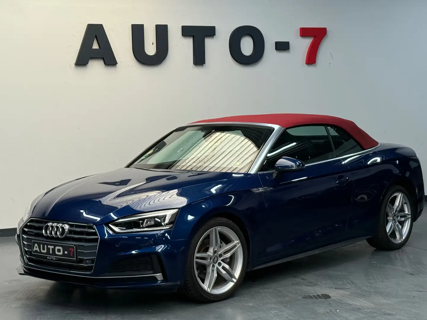 Audi A5 Cabrio 3.0 TDI quattro S tronic S-Line 2017 BTW IN Blauw - 1