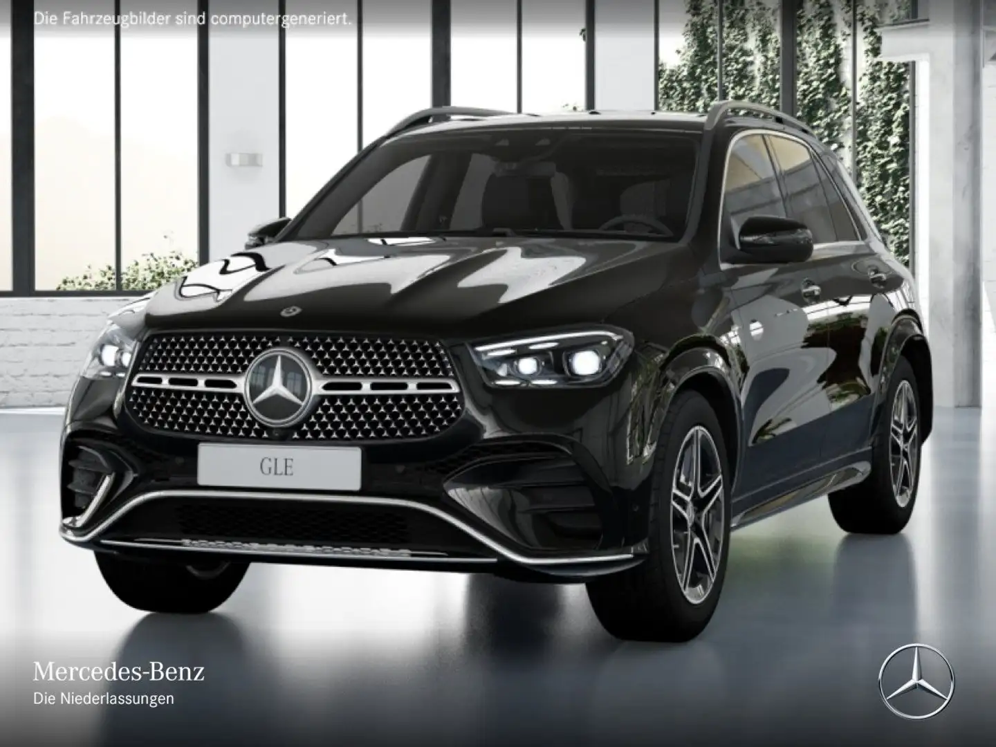 Mercedes-Benz GLE 350 de 4M AMG+360+AHK+MULTIBEAM+20"+SPUR+TOTW Zwart - 2