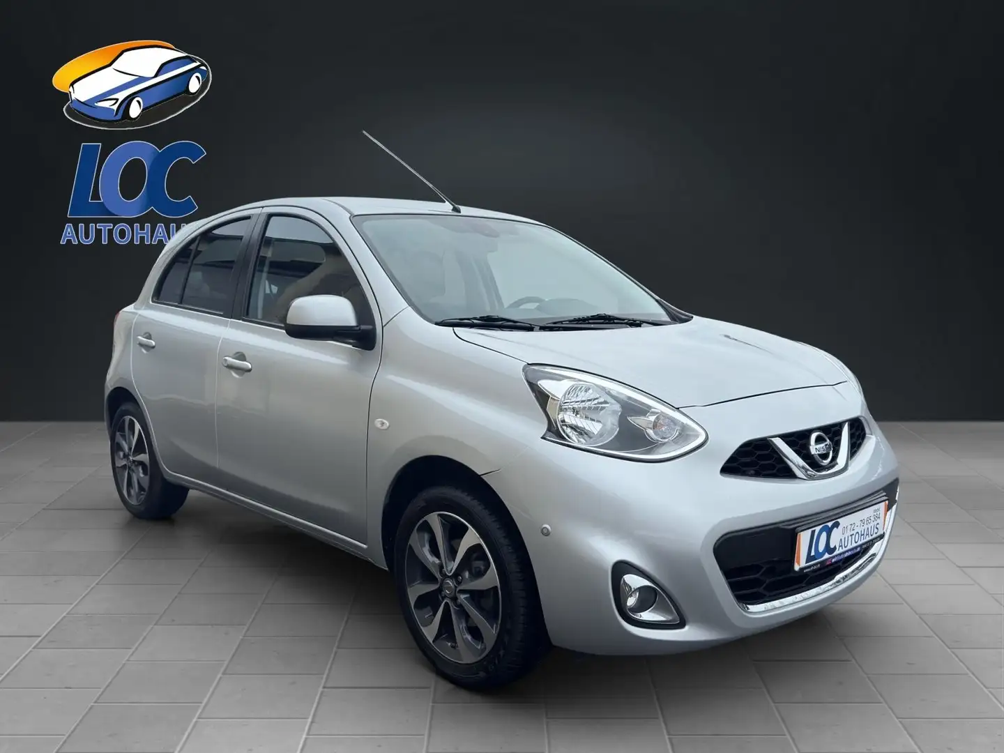 Nissan Micra N-Tec, Klimatronic, Navi, PDC, Allwetter Plateado - 1