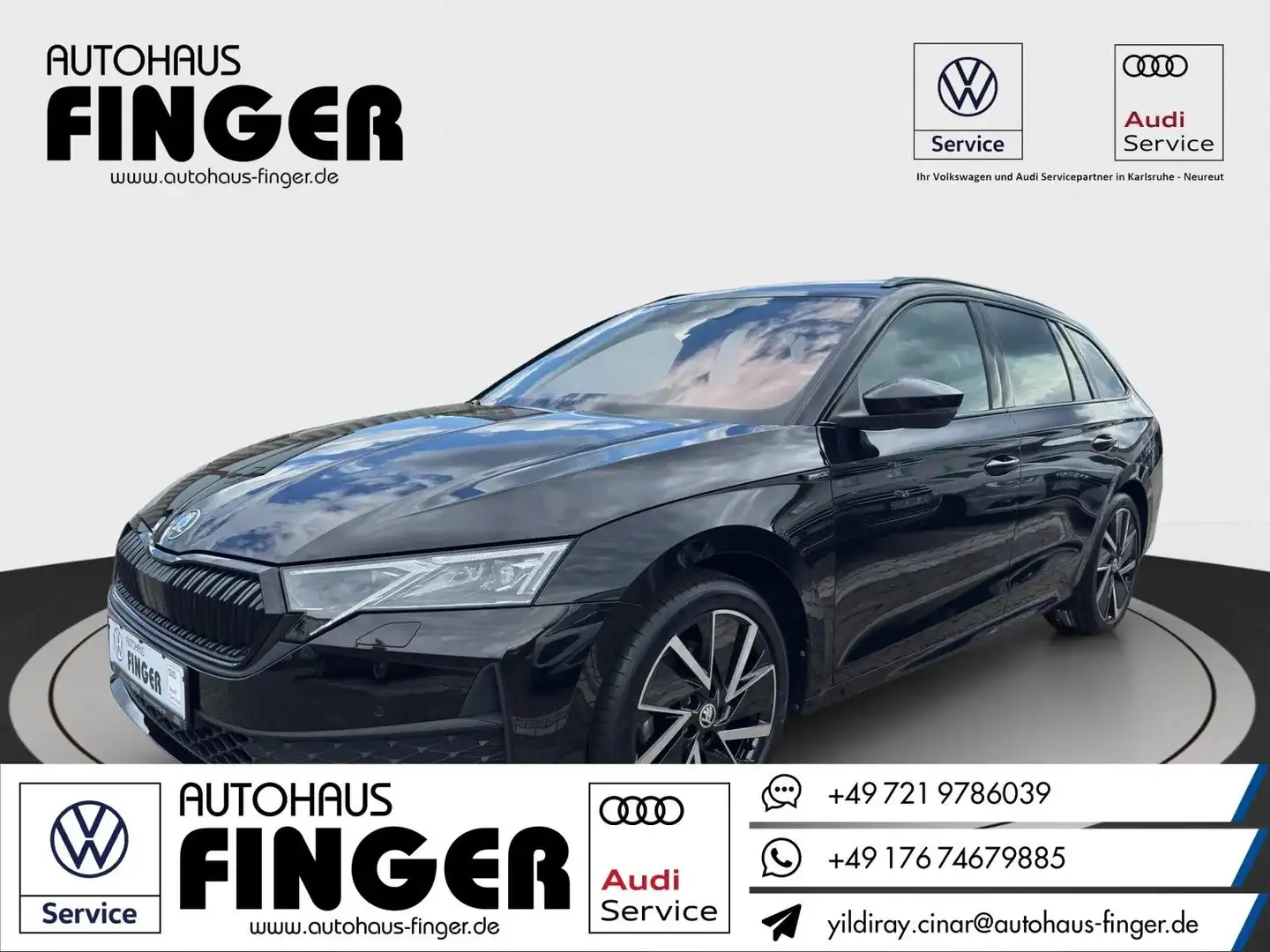 Skoda Octavia Combi 2.0 TDI DSG Sportline*AHK/ACC/Navi Schwarz - 1