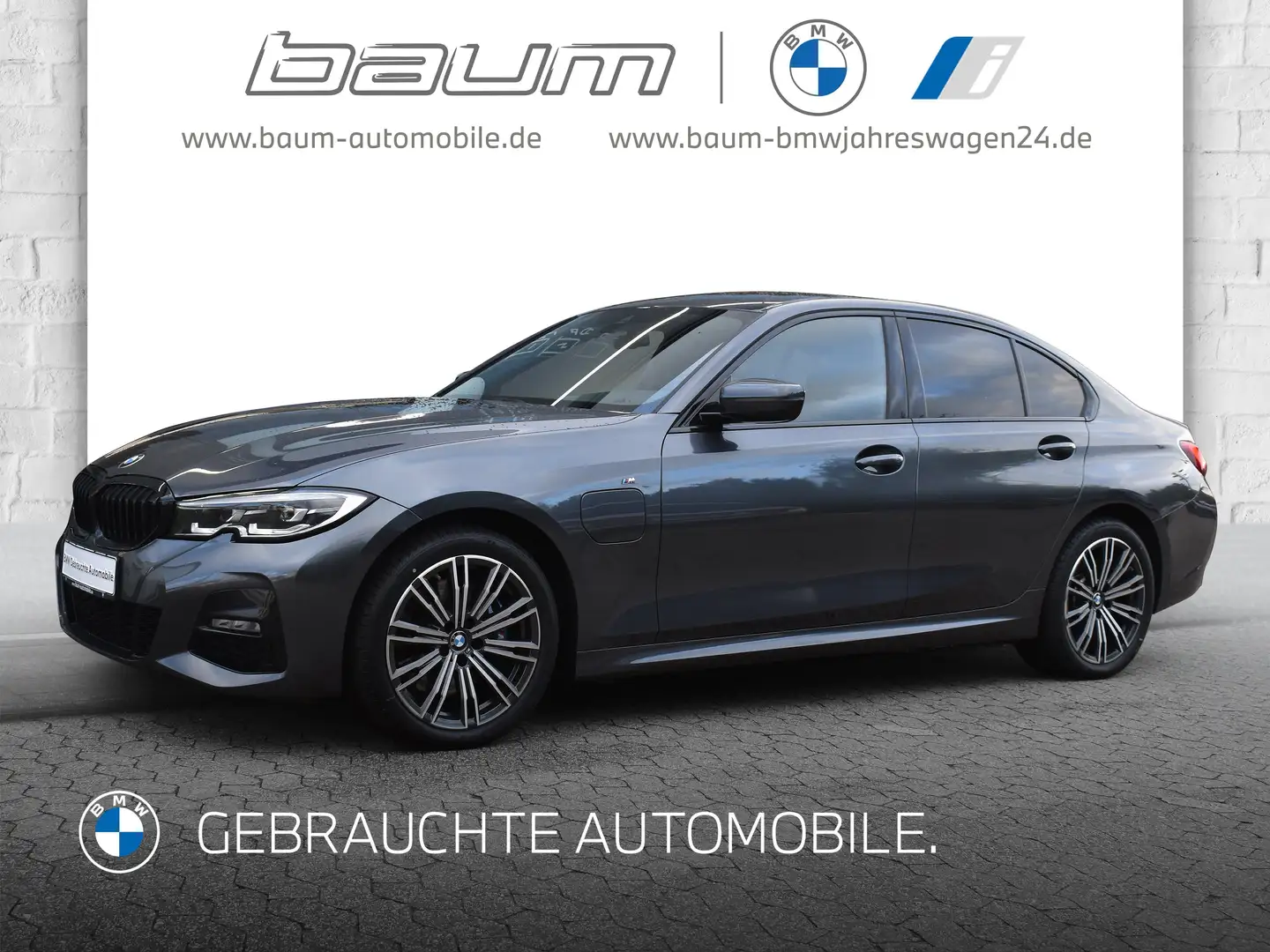 BMW 330 e M Sport DAB LED Tempomat Klimaaut. Grijs - 1