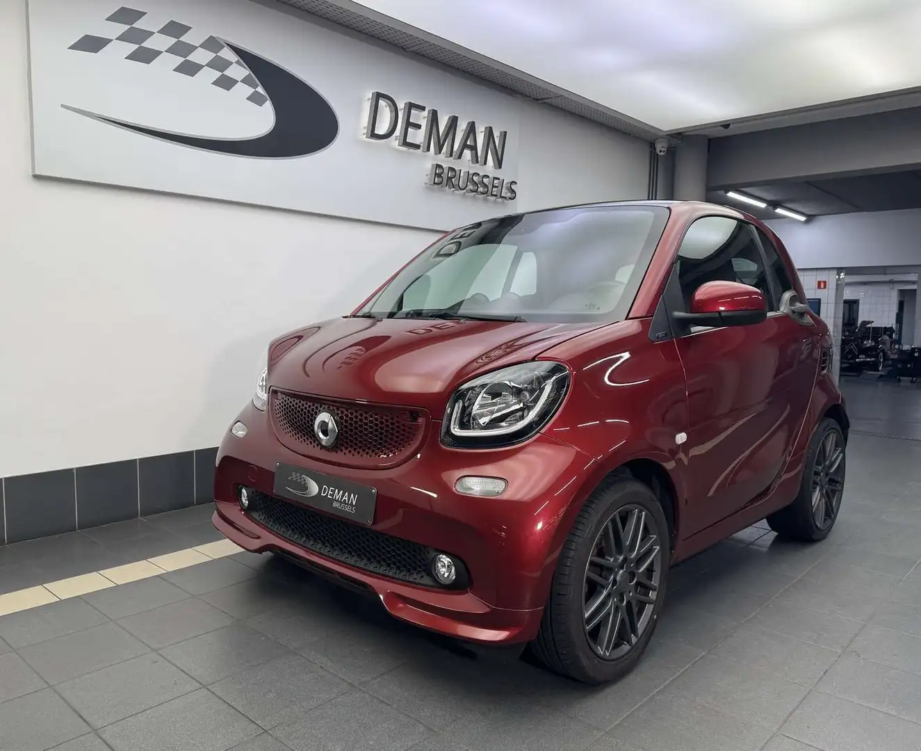 smart forTwo Coupé 0.9 Turbo Prime Auto- Cuir - Brabus Style Rouge - 1