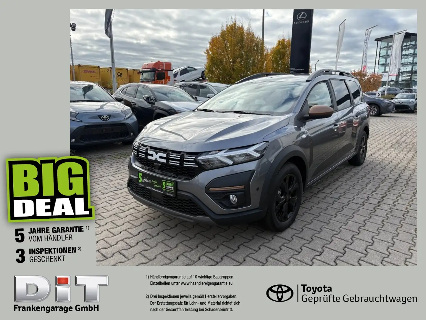 Dacia Jogger 1.0 TCe 110 Extreme+ Navi, SHZ, Kamera, BT Grau - 1