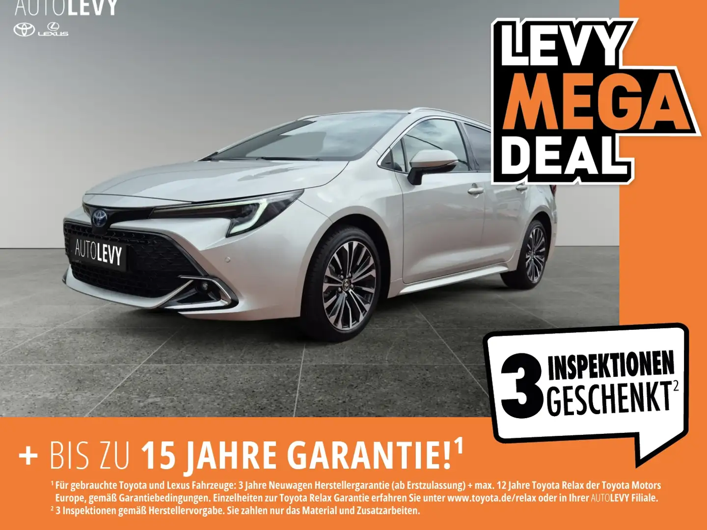Toyota Corolla 1.8 Hybrid Team Deutschland *PDC*SHZ*NAVI Silber - 1