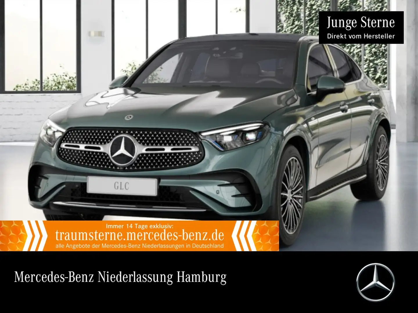 Mercedes-Benz GLC 300 e 4M AMG+PANO+360+AHK+BURMESTER+KEYLESS+9G Silber - 1