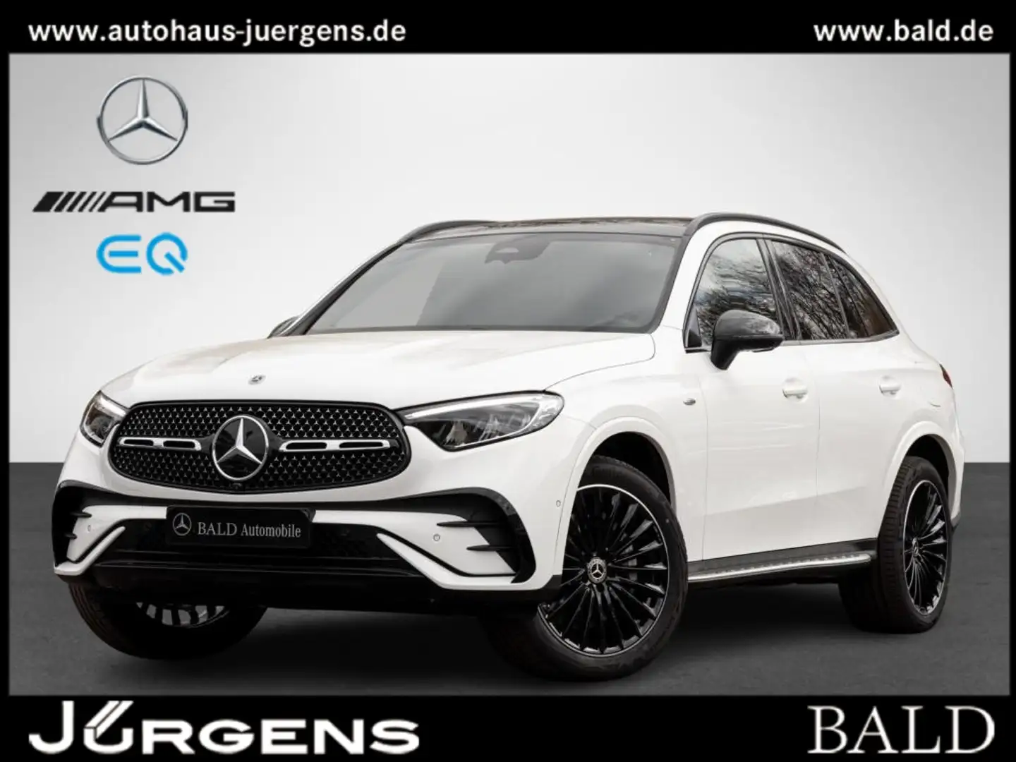 Mercedes-Benz GLC 300 e 4M AMG/LED/Pano/AHK/Burm3D/360/Night Weiß - 1